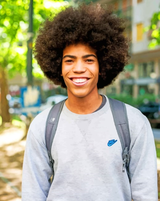 African American Afro Boy Man Painting By Numberss.png