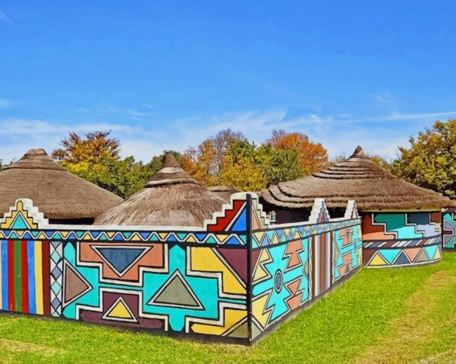 African Traditional Graffiti New Painting By Numberss.png