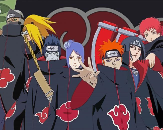 Akatsuki Character Painting By Numberss.png