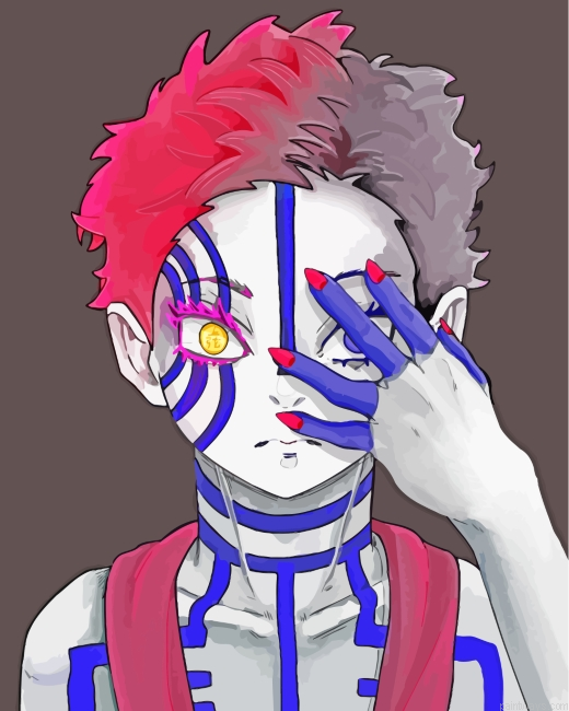 Akaza Demon Slayer Character Painting By Numberss.png