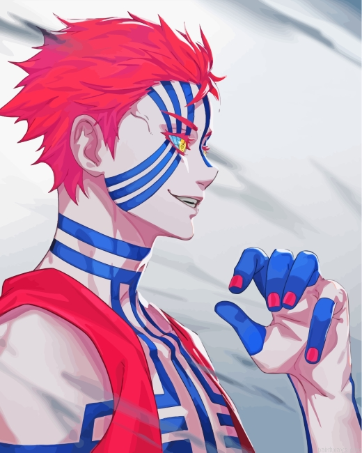 Akaza Demon Slayer Painting By Numberss.png