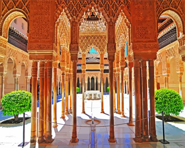 Alhambra Palace Building Painting By Numberss.png