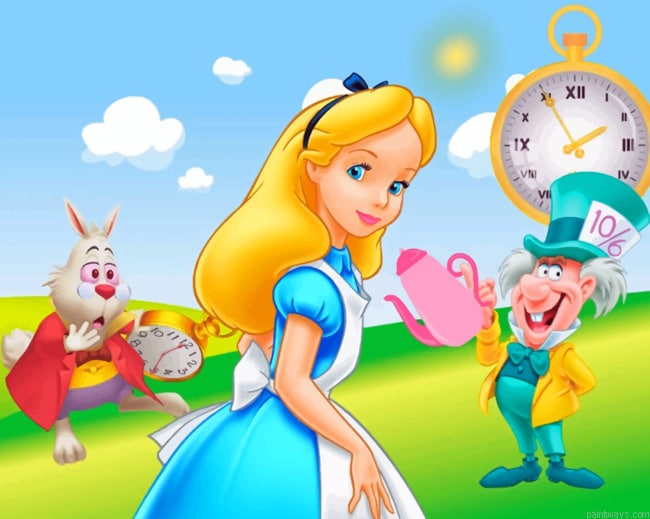 Alice In Wonderland Animation Painting By Numberss.png