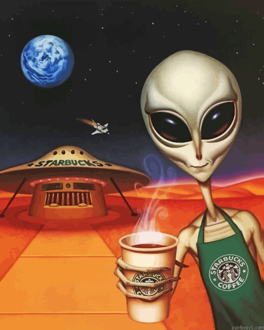Alien Starbucks Painting By Numbers.png