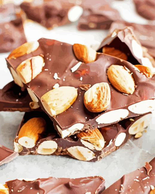 Almonds Chocolate Bars Painting By Numberss.png