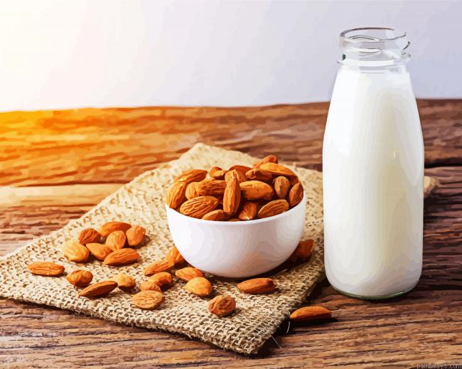 Almonds Milk Painting By Numberss.png
