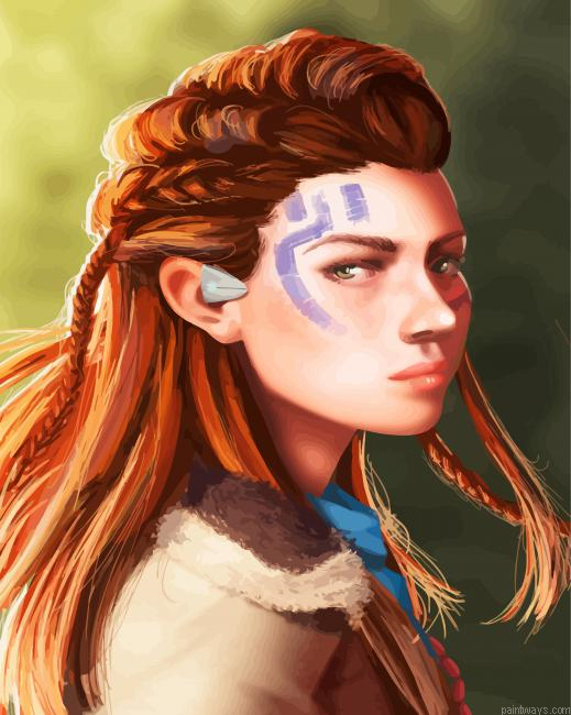 Aloy Character Painting By Numberss.png