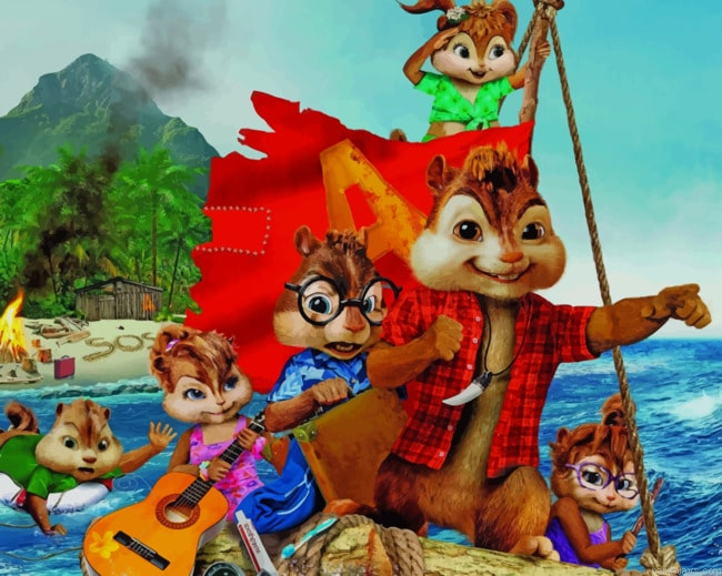 Alvin And The Chipmunks Movie Animations Painting By Numberss.png