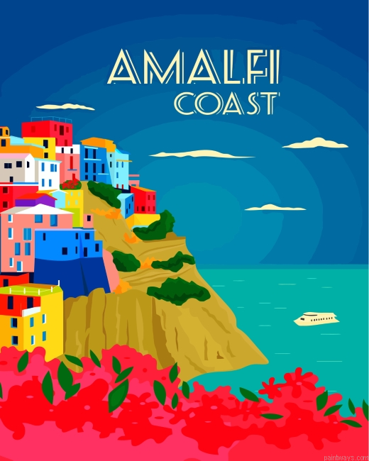 Amalfi Coast Italy Painting By Numbers.png