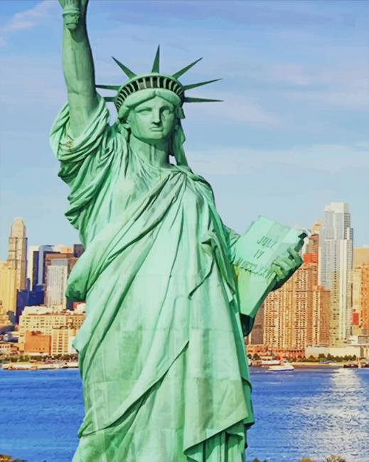 America Statue Of Liberty New Painting By Numberss.png