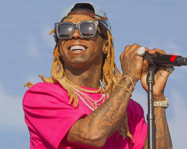 American Rapper Lil Wayne New Painting By Numberss.png