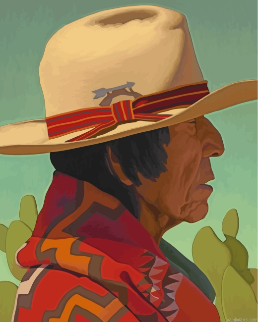 Amerindian Man Painting By Numbers.png