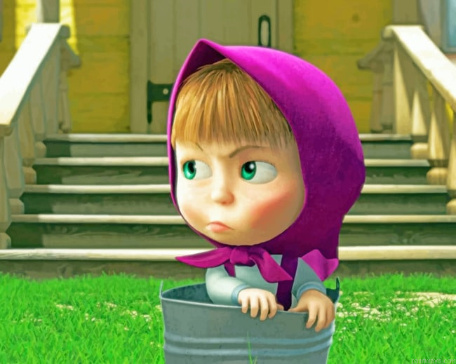 Angry Masha Animations Painting By Numberss.png