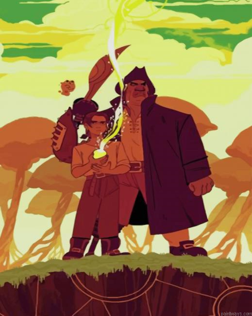 Animation Father And Son New Painting By Numberss.png