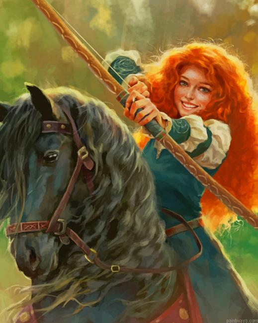 Animation Princess Merida New Painting By Numberss.png