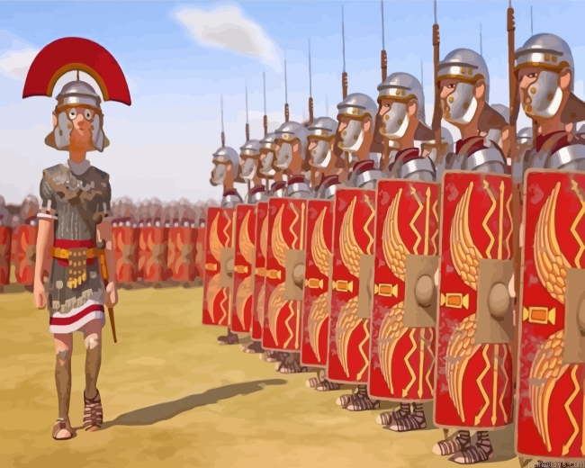 Animation Roman Army Painting By Numberss.png
