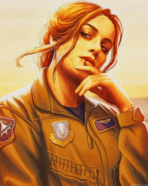 Animation Captain Marvel New Painting By Numberss.png
