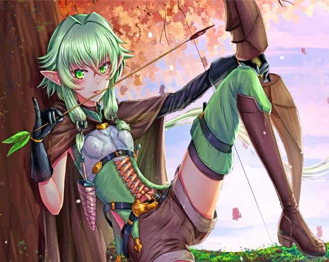 Anime Elf Painting By Numbers.png