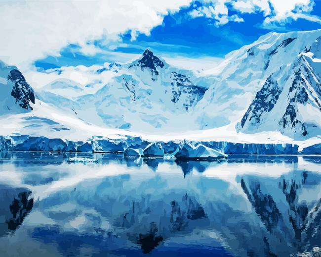 Antarctica Ice Reflection Painting By Numberss.png