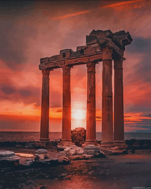 Apollo Temple Greece Sky View New Painting By Numberss.png