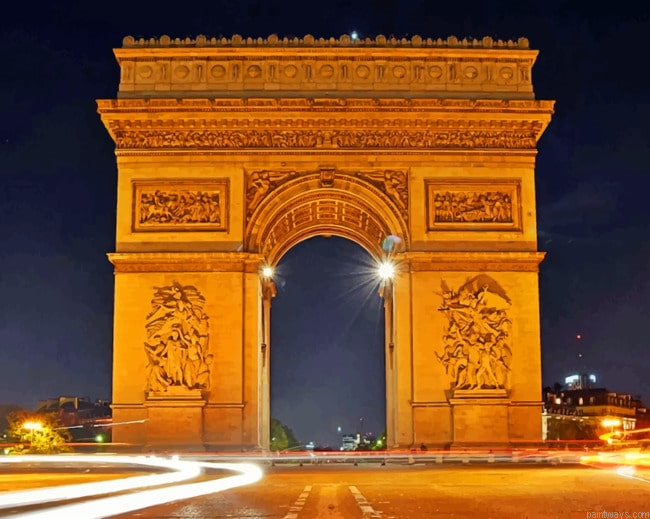 Arc De Triomphe Monuments Painting By Numberss.png
