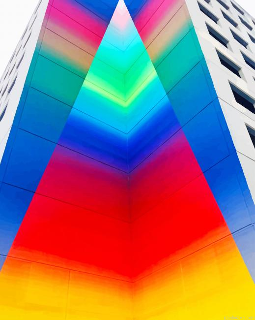 Architecture Multi Colored Building New Painting By Numberss.png