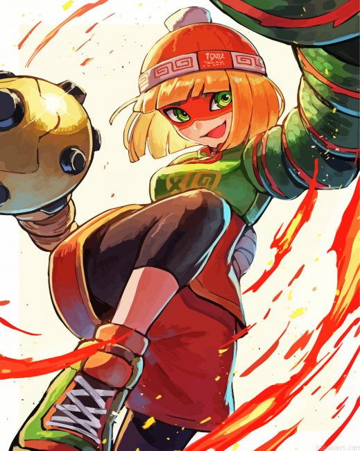 Arms Min Min Character Painting By Numberss.png