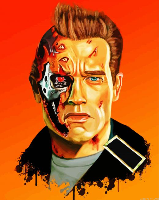 Arnold Terminator Art Painting By Numberss.png