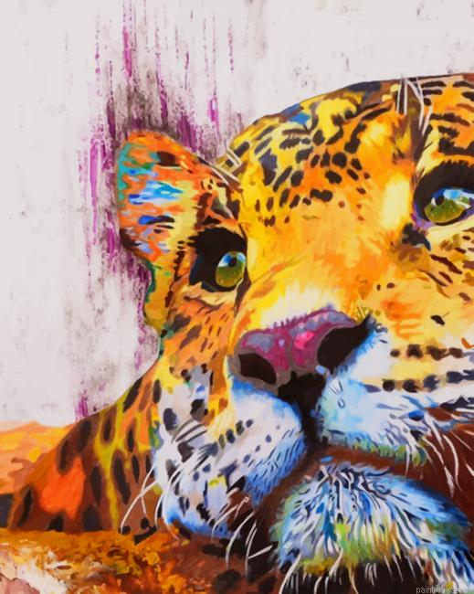 Art Jaguar Animal New Painting By Numberss.png