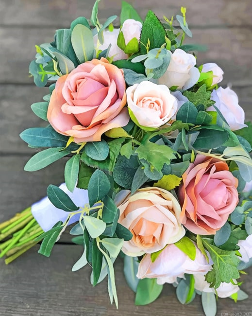 Artificial Flowers Painting By Numberss.png