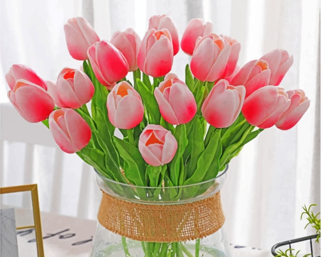 Artificial Tulips Flowers Painting By Numberss.png