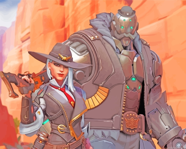 Ash And Bob Overwatch Painting By Numberss.png