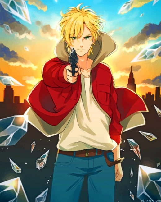 Ash Lynx Anime Painting By Numberss.png