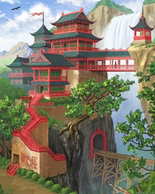 Asian Architecture New Painting By Numberss.png
