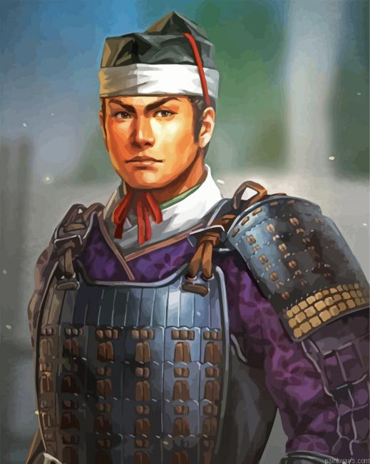 Asian Warrior Man Painting By Numberss.png
