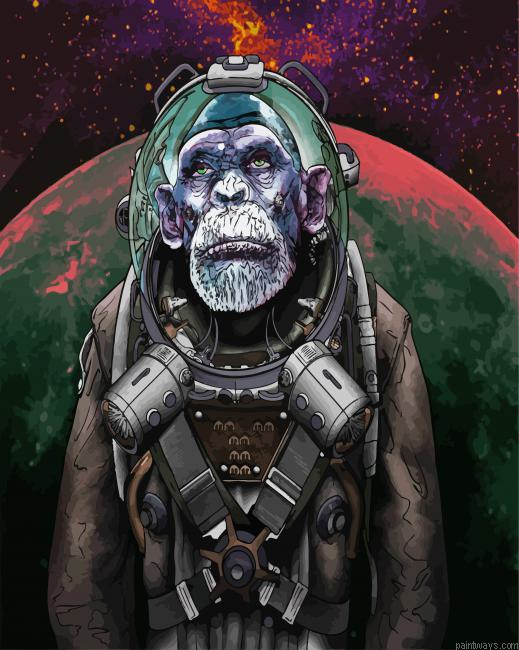 Astronaut Chimp Painting By Numberss.png