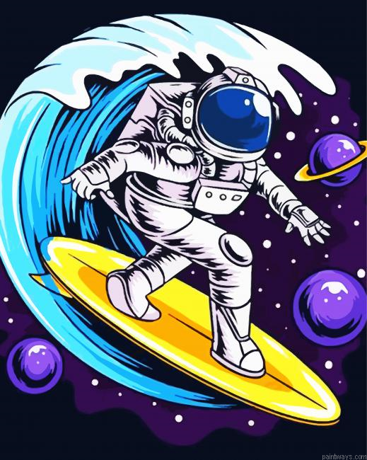 Astronaut Surfing Painting By Numberss.png