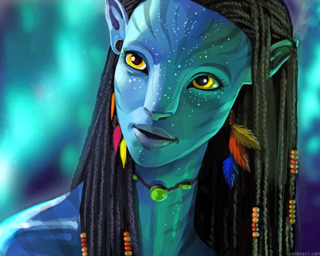 Avatar Female Character New Painting By Numberss.png