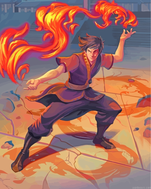 Avatar Zuko Character Painting By Numberss.png