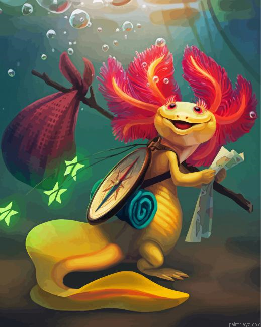 Axolotl Adventure Painting By Numberss.png