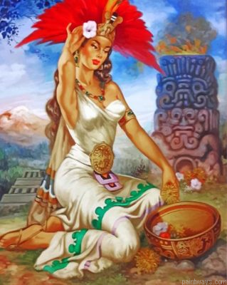 Aztec Princess Painting By Numbers.png