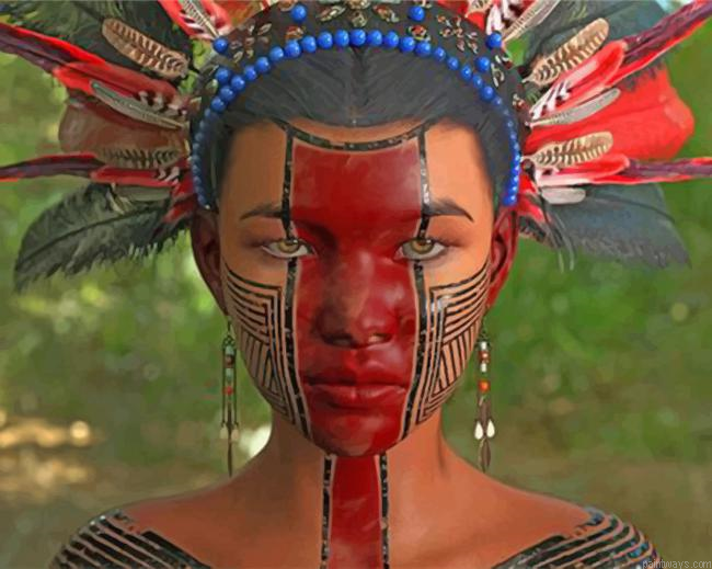 Aztec Woman Painting By Numbers.png