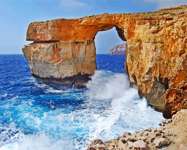 Azure Window Malta Painting By Numberss.png