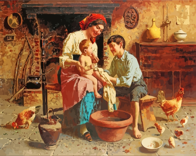 Baby Bath Time Painting By Numberss.png