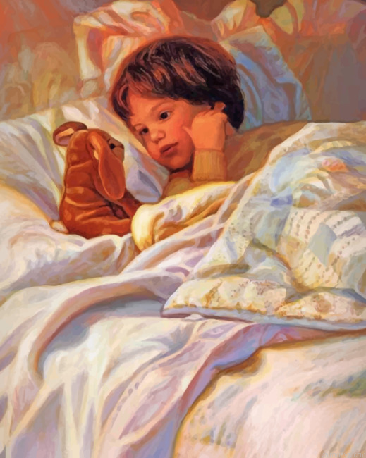Baby Boy And Bunny Painting By Numbers.png