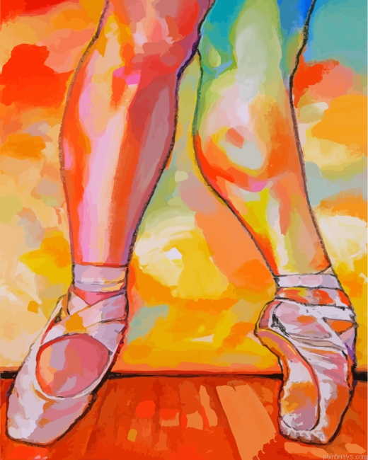 Ballet Dancer Legs Painting By Numberss.png