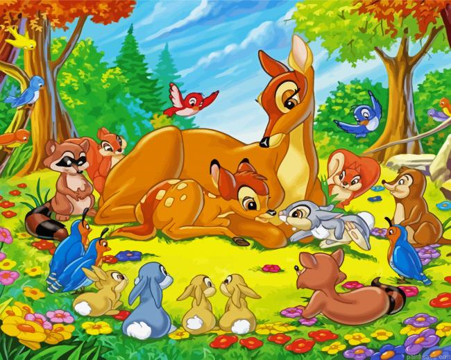 Bambi Disney Animation Painting By Numberss.png