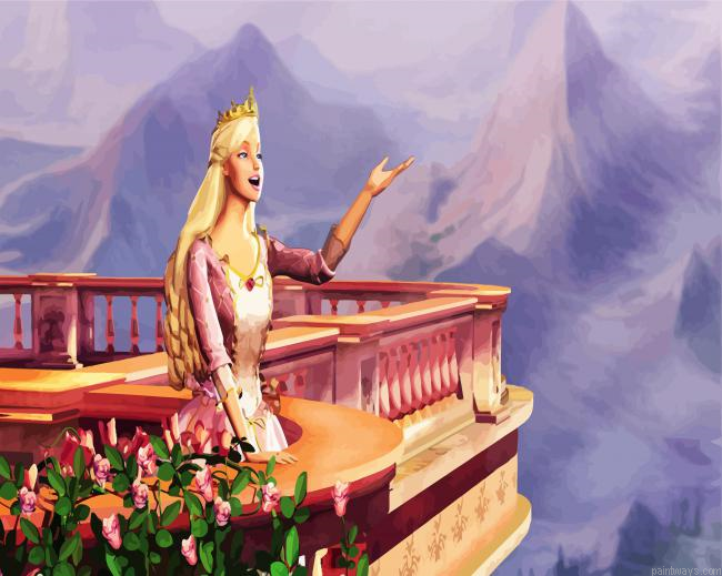 Barbie Princess Painting By Numberss.png