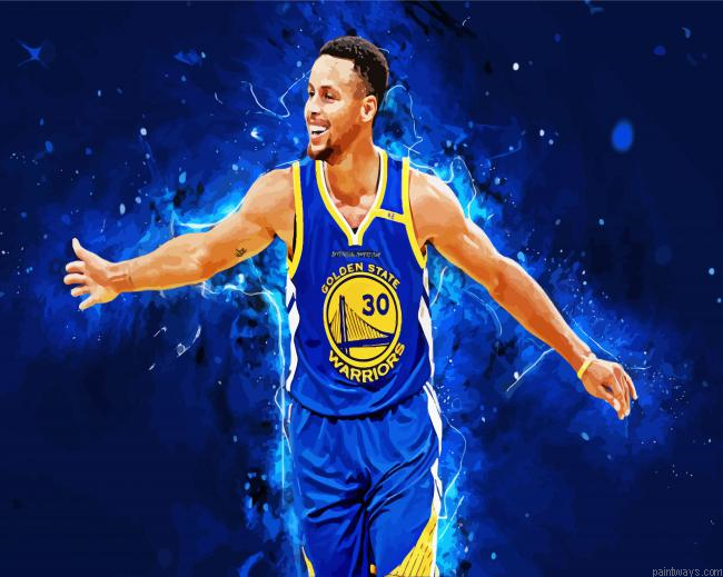 Basketball Player Curry Painting By Numberss.png
