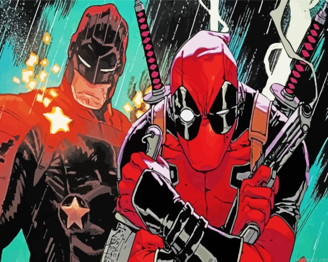 Batman And Deadpool Painting By Numberss.png